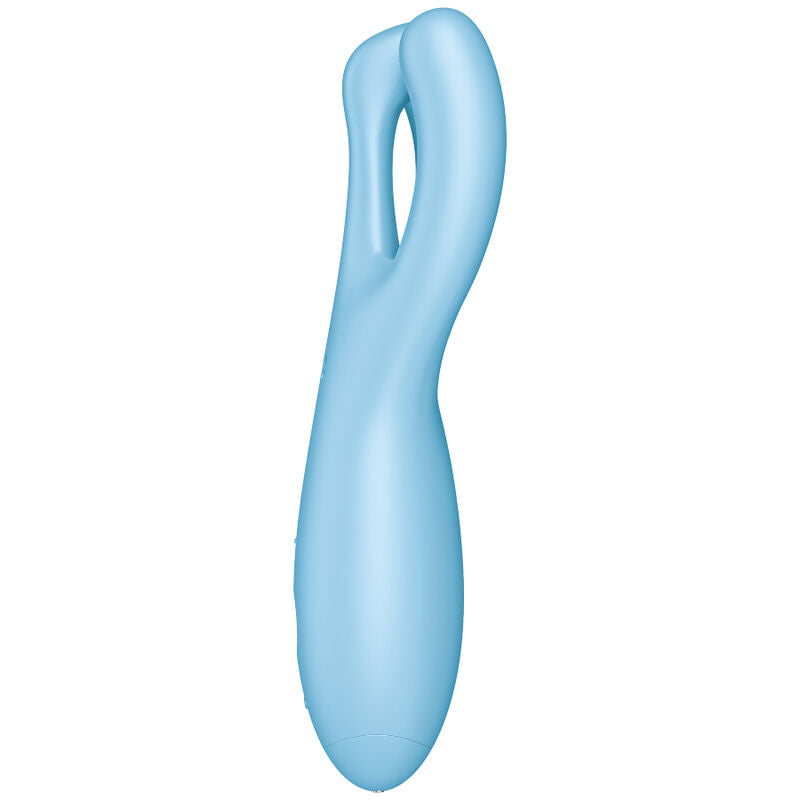 SATISFYER - THREESOME 4 VIBRATOR APP BLUE - PINK - 5