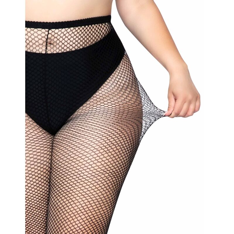 LEG AVENUE - FISHNET PANTYHOSE PLUS SIZE - 3