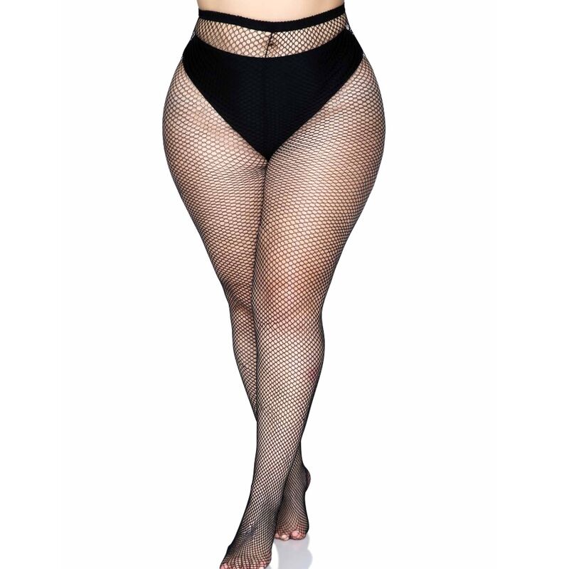 LEG AVENUE - BACKSEAM PANTYHOSE BLACK PLUS SIZE - 2