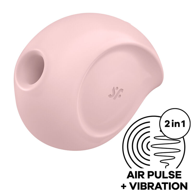 SATISFYER - SUGAR RUSH AIR PULSE STIMULATOR & VIBRATOR BLUE - PINK - 4