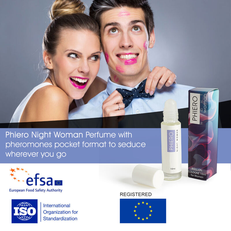 500 COSMETICS - PHIERO NIGHT WOMAN. PERFUME WITH PHEROMONES IN ROLL-ON FORMAT FOR WOMEN - 2