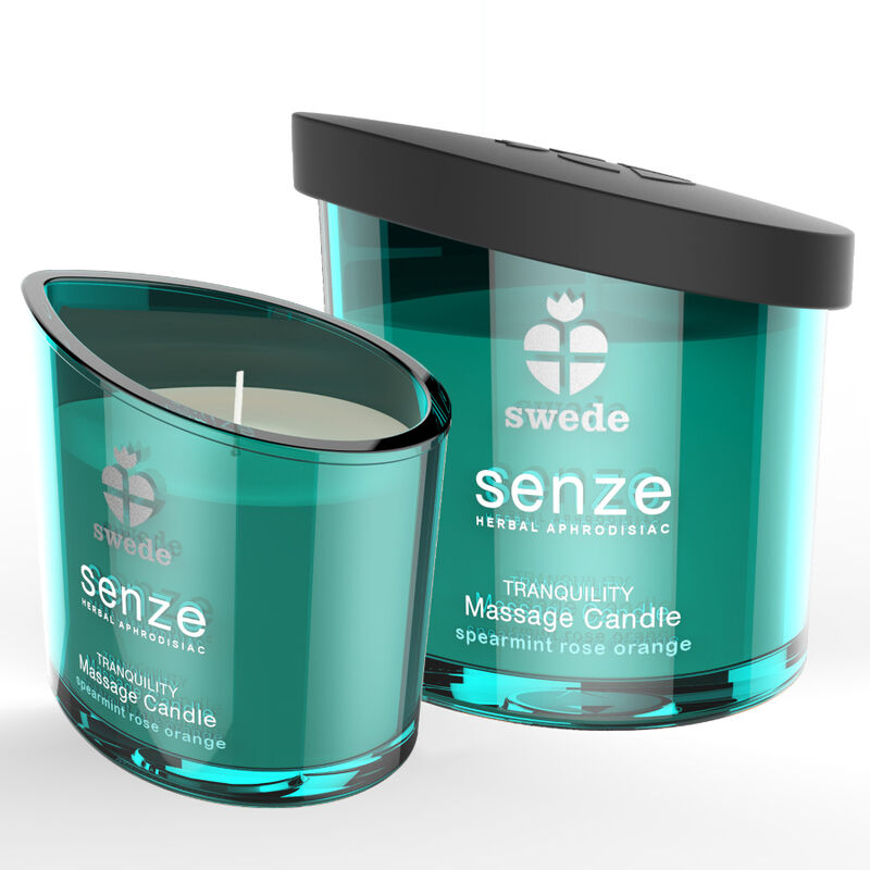 SWEDE - SENZE TRANQUILITY MASSAGE CANDLE - SPEARMINT, ROSE, ORANGE - 2