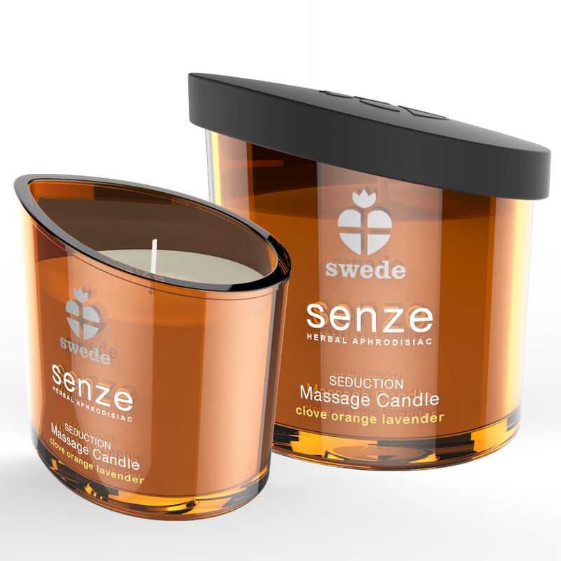 SWEDE - SENZE SEDUCTION MASSAGE CANDLE - CLOVE, ORANGE, LAVENDER - 2