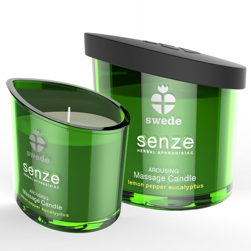 SWEDE - SENZE AROUSING MASSAGE CANDLE - LEMON, PEPPER, EUCALYPTUS - 2