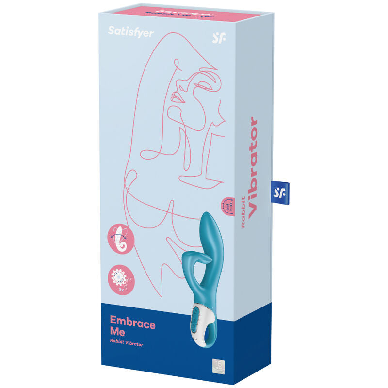 SATISFYER - EMBRACE ME GSPOT VIBRATOR TURQUOISE - RED - 6