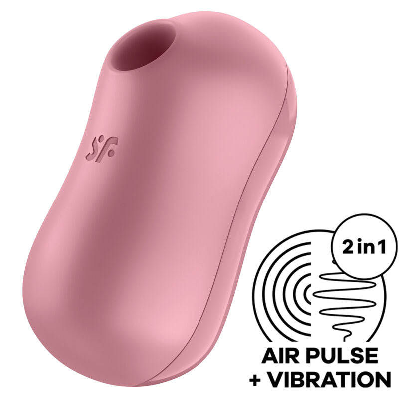 SATISFYER - COTTON CANDY AIR PULSE STIMULATOR & VIBRATOR PINK - PINK - 6