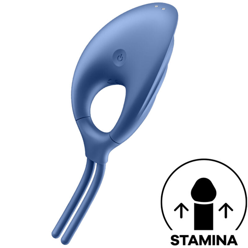 SATISFYER - SWORDSMAN RING VIBRATOR BLUE - BLUE - 8