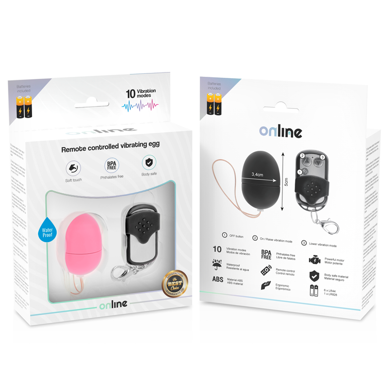 ONLINE - REMOTE CONTROL VIBRATING EGG S PINK - 2