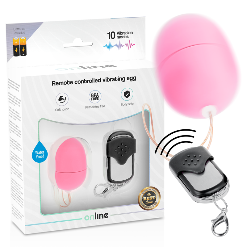 ONLINE - REMOTE CONTROL VIBRATING EGG S PINK - 5