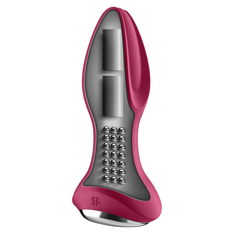 SATISFYER - ROTATOR PLUG 2+ VIBRATING PLUG APP RED - RED - 7