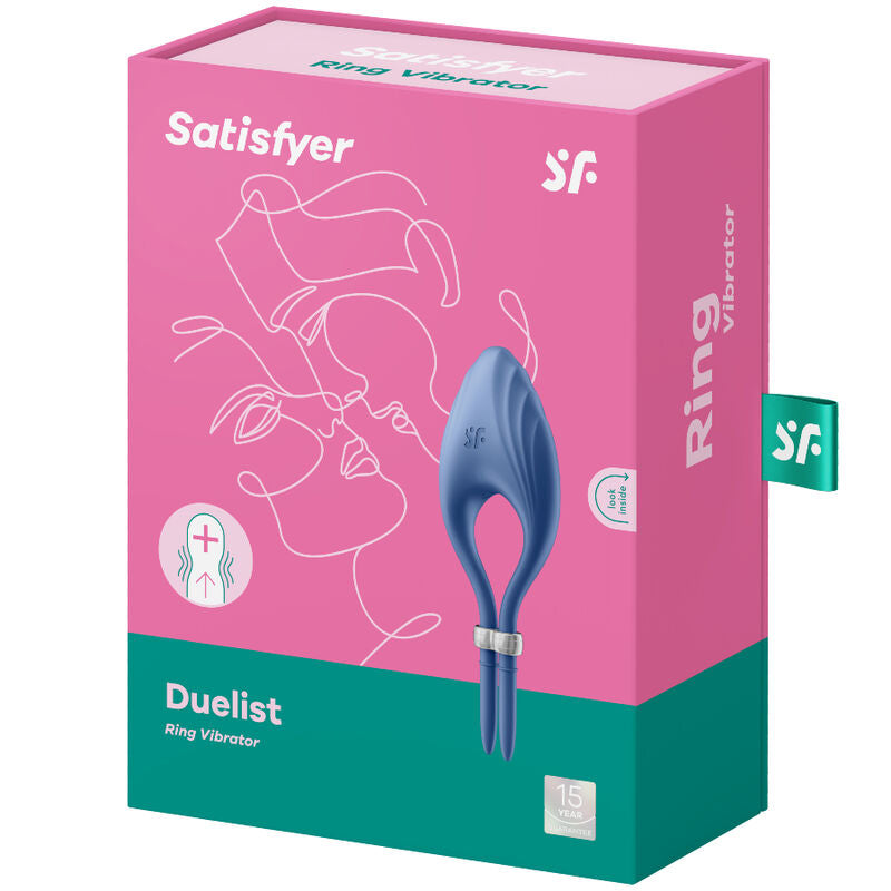 SATISFYER - DUELIST RING VIBRATOR GREY - 1