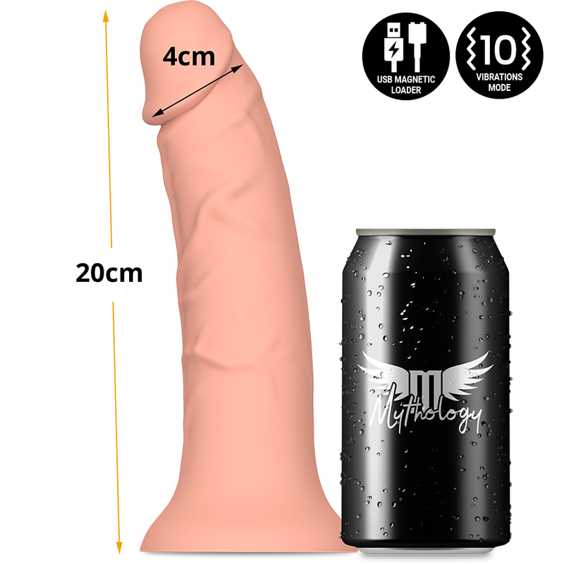 MYTHOLOGY - ASHER ORIGINAL DILDO M - VIBRATOR COMPATIBLE WITH WATCHME WIRELESS TECHNOLOGY - 5