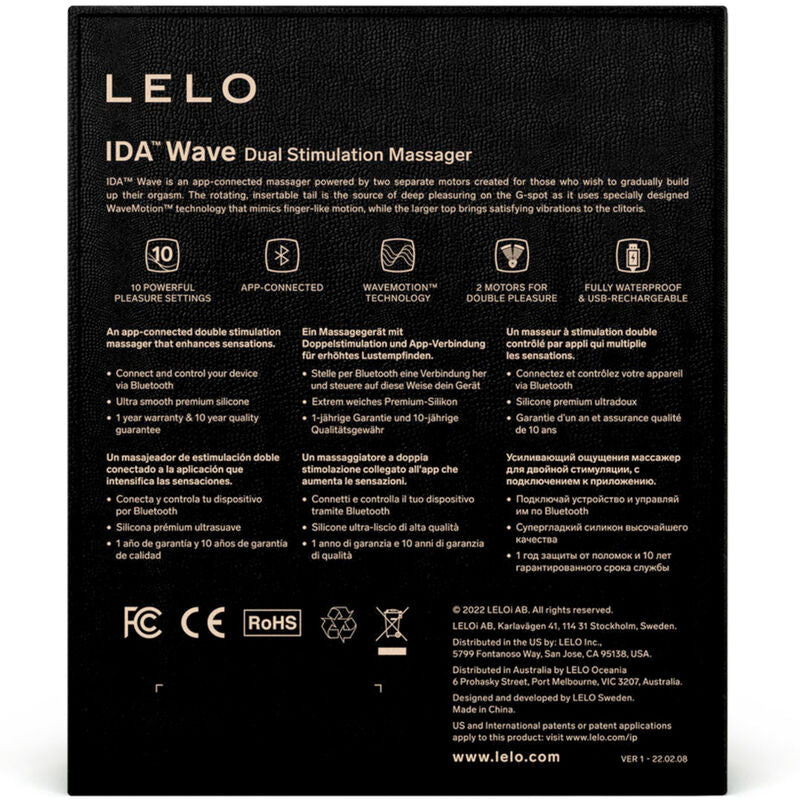 LELO - IDA WAVE COUPLES MASSAGER BLACK - 5