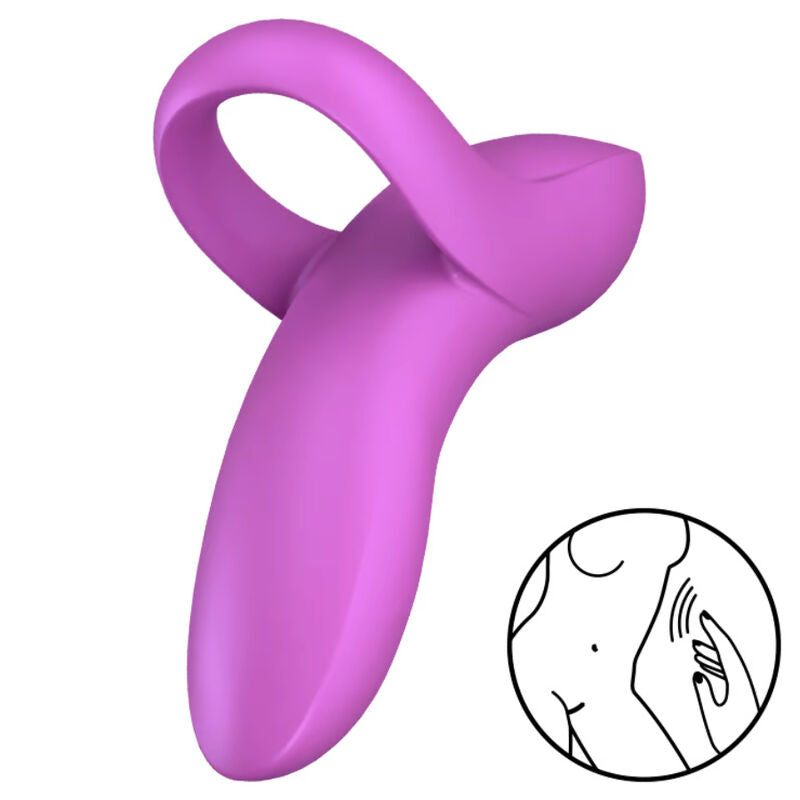 SATISFYER - BOLD LOVER FINGER VIBRATOR PINK - PINK - 8