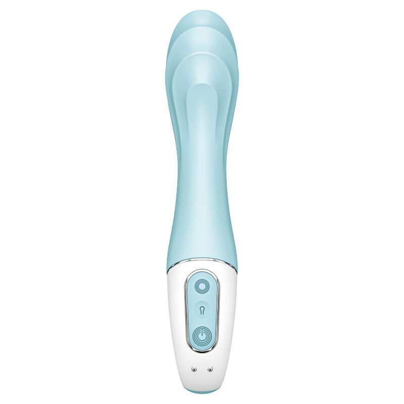 SATISFYER - AIR PUMP VIBRATOR 5+ INFLATABLE G-SPOT VIBRATOR APP BLUE - 1