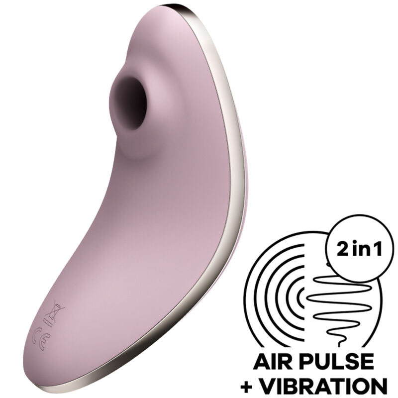 SATISFYER - VULVA LOVER 1 AIR PULSE STIMULATOR & VIBRATOR VIOLET - LILAC - 5