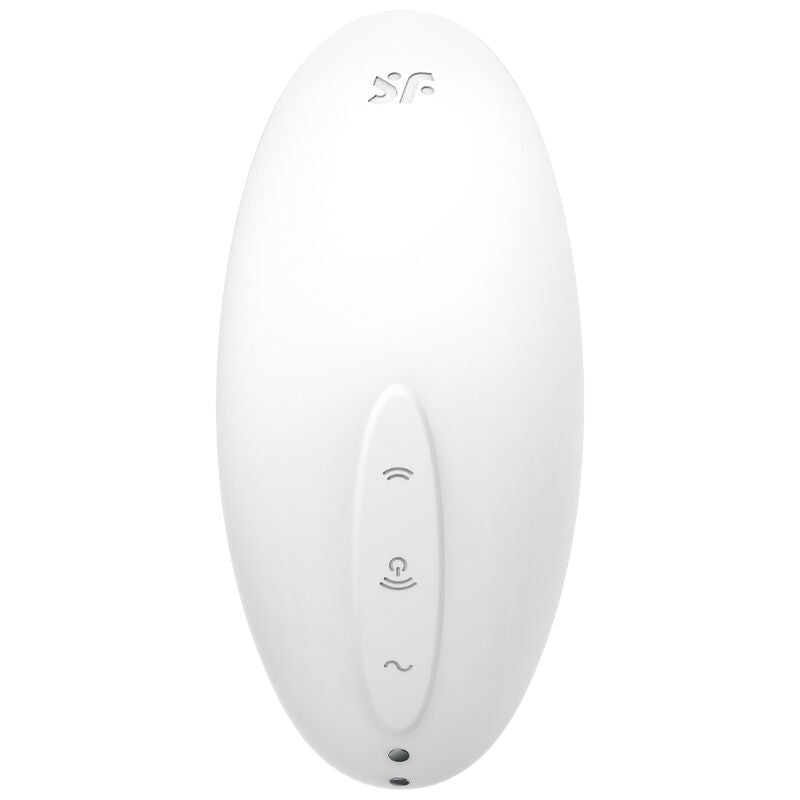 SATISFYER - VULVA LOVER 2 AIR PULSE STIMULATOR & VIBRATOR WHITE - WHITE - 7