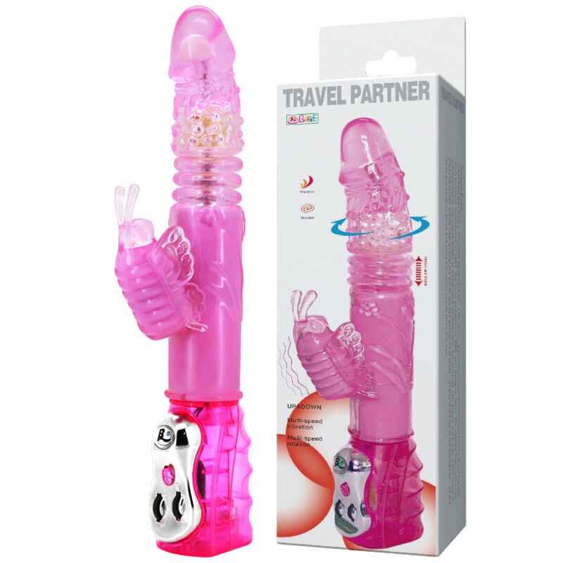 BAILE - COMPAGNO DI VIAGGIO UP & DOWN ROTATOR ROSA CONIGLIO - Secretroomsexyshop