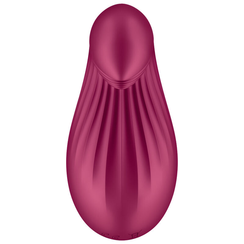 SATISFYER - DIPPING DELIGHT LAY-ON VIBRATOR RED - BLUE - 5