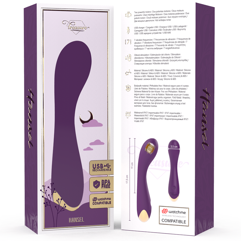 TREASURE - HANSEL G-SPOT VIBRATOR WATCHME WIRELESS TECHNOLOGY COMPATIBLE - 2
