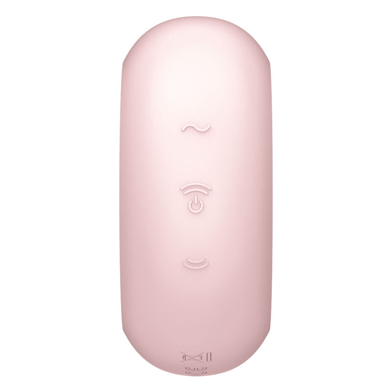 SATISFYER - PRO TO GO 3 DOUBLE AIR PULSE STIMULATOR & VIBRATOR BLUE - PINK - 9