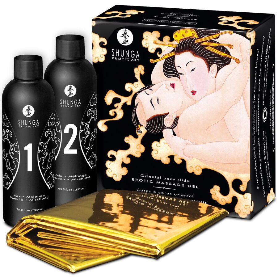 SHUNGA - ORIENTAL MELON MANGO EROTIC BODY TO BODY MASSAGE GEL - 1