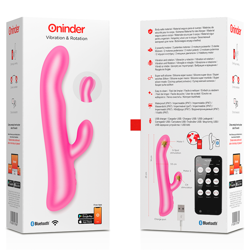 ONINDER - OSLO VIBRATION & ROTATION BLACK - FREE APP - 6