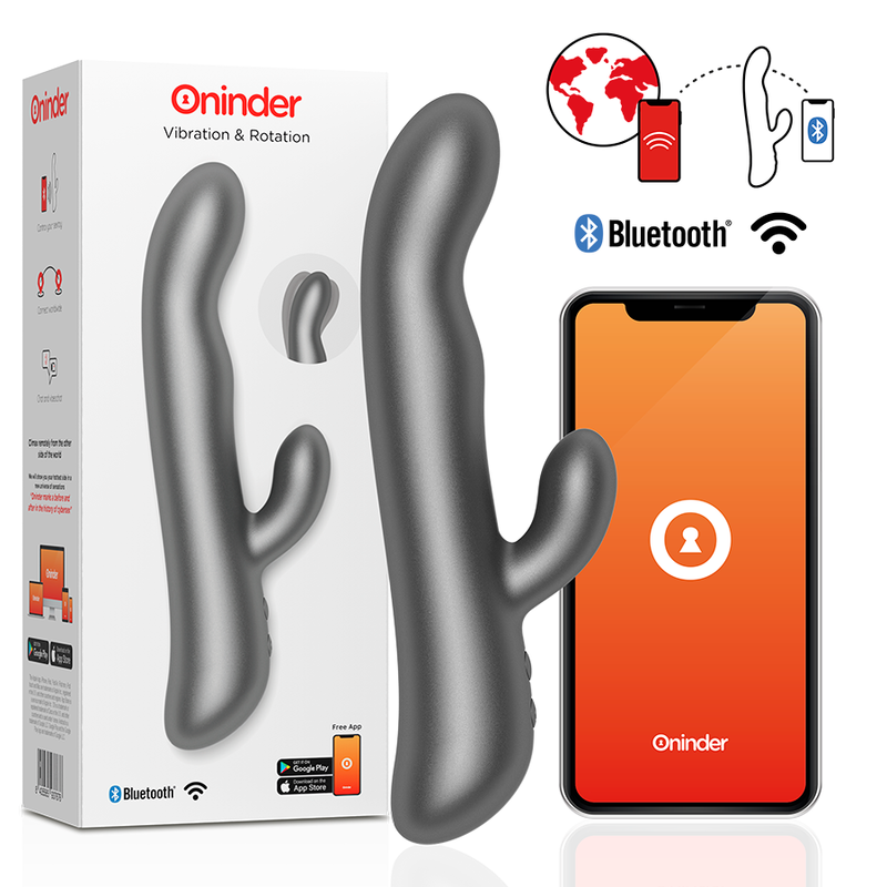ONINDER - OSLO VIBRATION & ROTATION BLACK - FREE APP - BLACK - 14