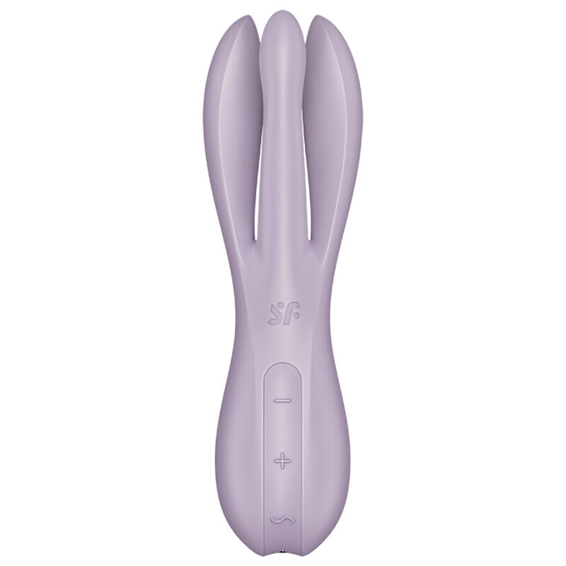 SATISFYER - THREESOME 2 VIBRATOR VIOLET - BLACK - 5