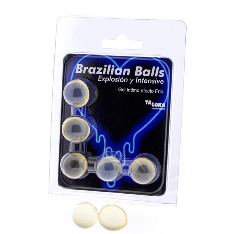 TALOKA - 5 BRAZILIAN BALLS COLD & VIBRATION EFFECT EXCITING GEL - 1