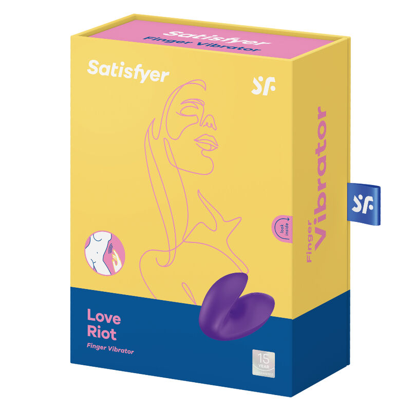 SATISFYER - LOVE RIOT FINGER VIBRATOR PINK - 3