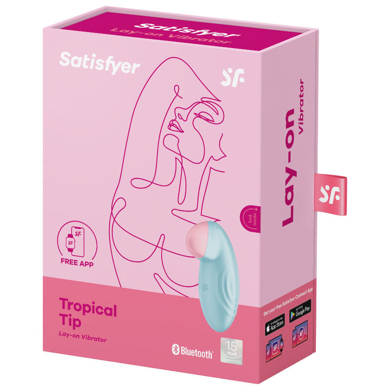 SATISFYER - TROPICAL TIP LAY-ON VIBRATOR LILAC - 3
