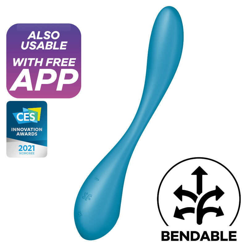 SATISFYER - G-SPOT FLEX 5 MULTI VIBRATOR LILAC - BLUE - 5