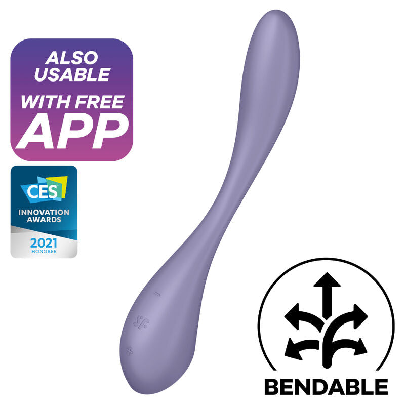 SATISFYER - G-SPOT FLEX 5 MULTI VIBRATOR LILAC - LILAC - 6
