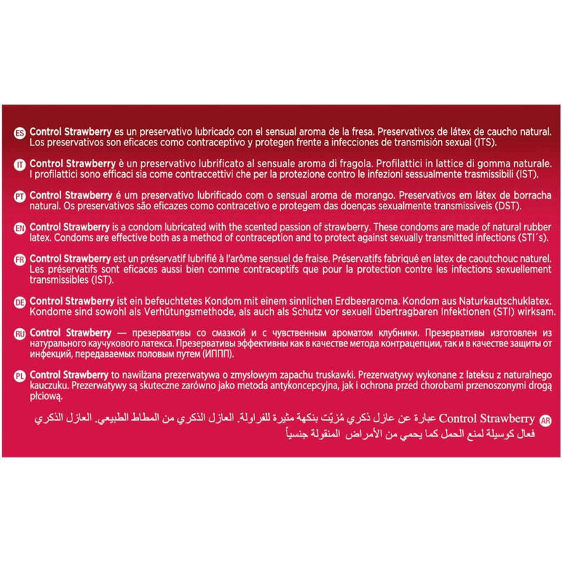 CONTROL - ADAPTA STRAWBERRY CONDOMS 144 UNITS - 2