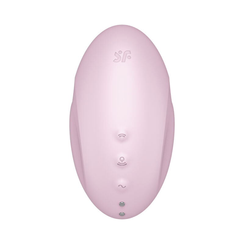 SATISFYER - VULVA LOVER 3 AIR PULSE STIMULATOR & VIBRATOR PINK - BLACK - 5