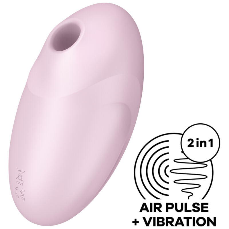 SATISFYER - VULVA LOVER 3 AIR PULSE STIMULATOR & VIBRATOR PINK - PINK - 6