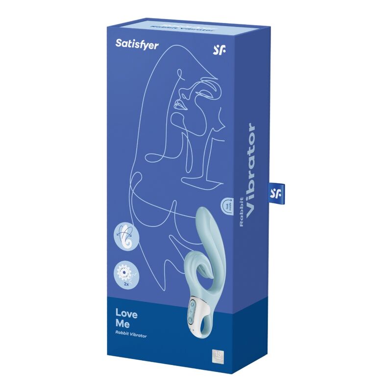 SATISFYER - LOVE ME RABBIT VIBRATION RED - 3