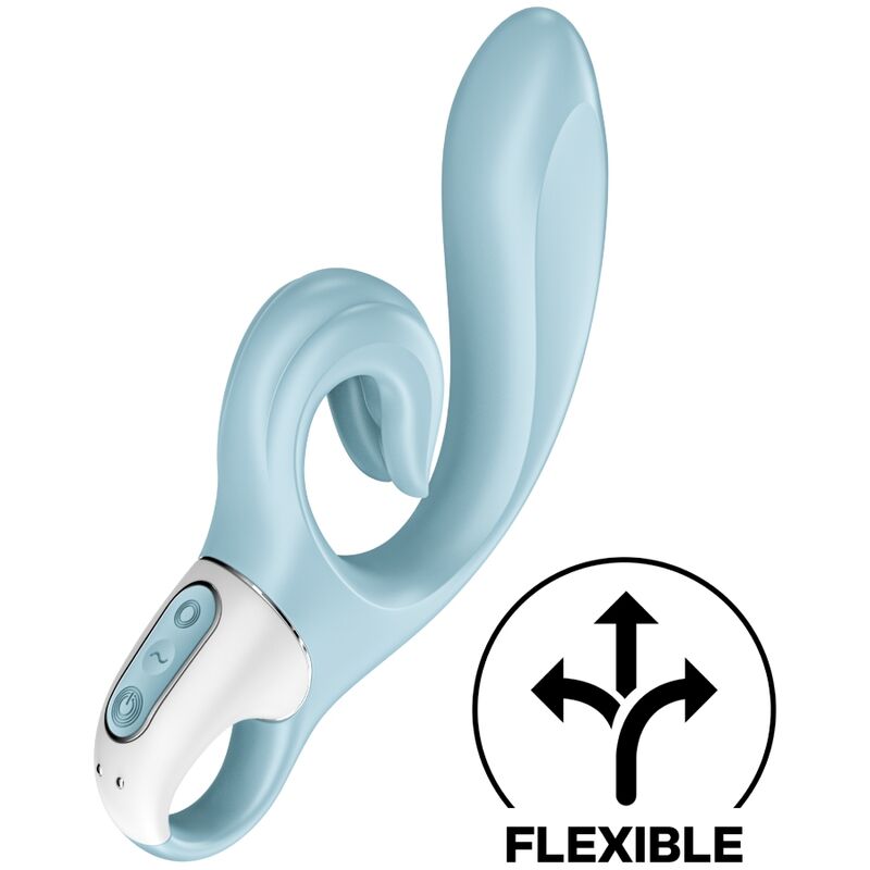 SATISFYER - LOVE ME RABBIT VIBRATION RED - BLUE - 5