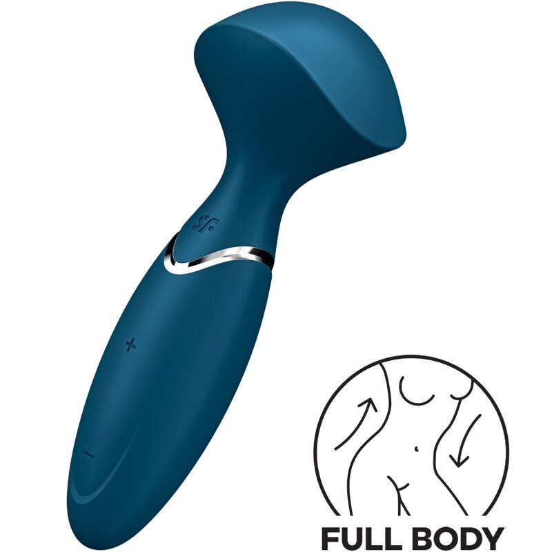SATISFYER - MINI WOND-ER GREY - BLUE - 2
