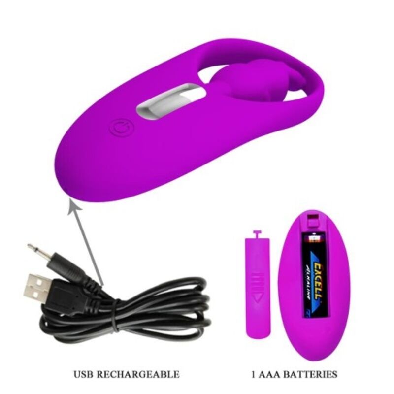 PRETTY LOVE - WILD RABBIT STIMULATOR FOR PANTIES WITH REMOTE CONTROL LILAC - 3