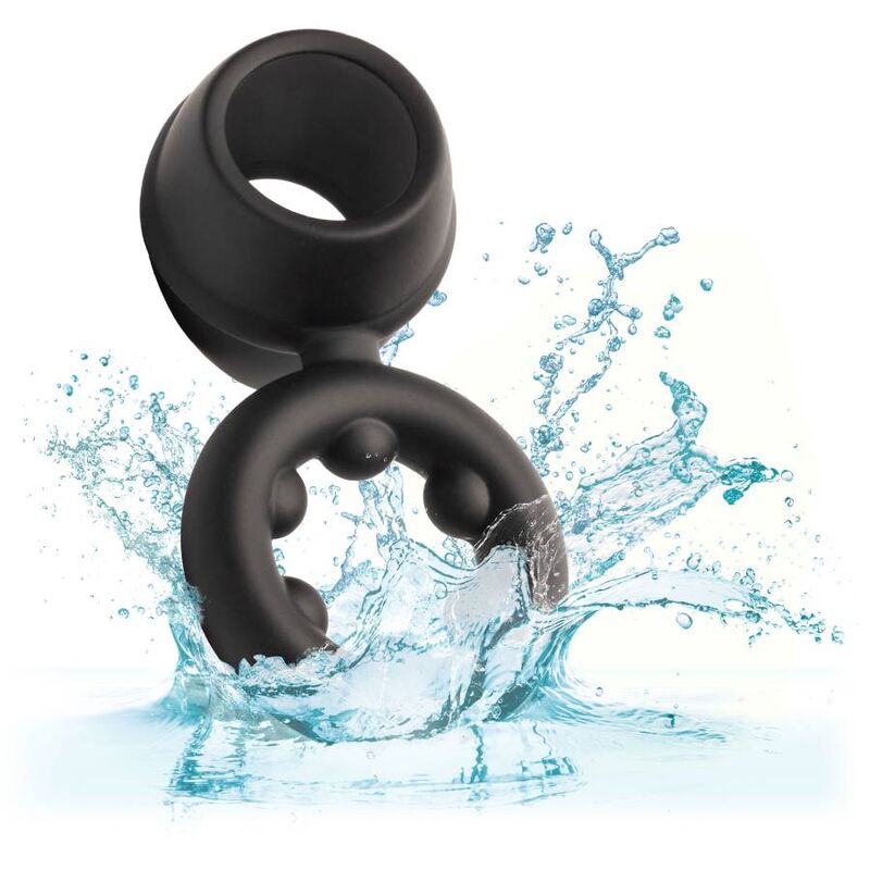 CALEXOTICS - BAGUE ALPHA DUAL MAGNUM NOIRE