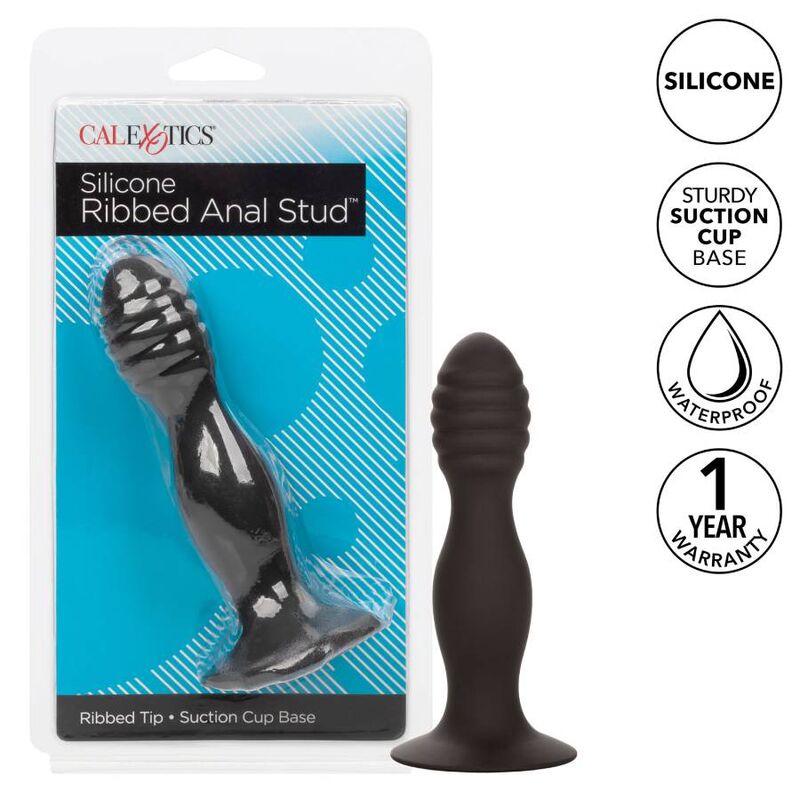 CALEXOTICS - RIBBED ANAL STUD - 2