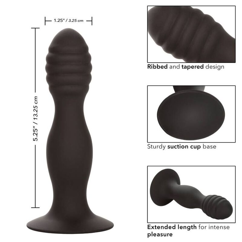 CALEXOTICS - RIBBED ANAL STUD - 6
