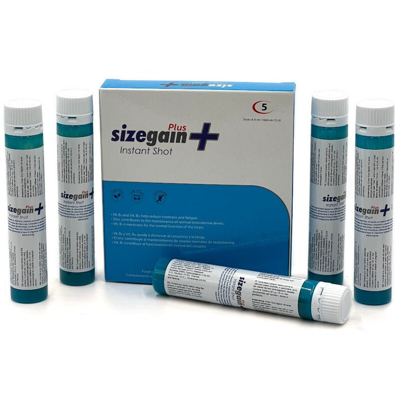 500 COSMETICS -SIZEGAIN PLUS INSTANT SHOT MALE ENERGIZER 5 UNITS (EXPIRATION DATE SOON) - 3