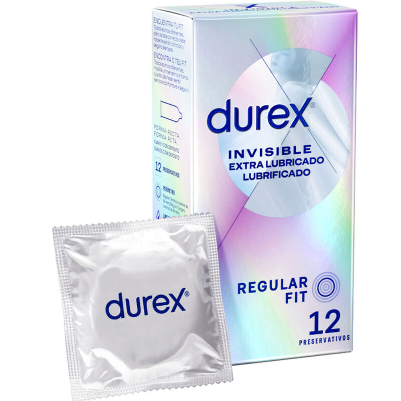 DUREX - INVISIBLE EXTRA LUBRICATED 12 UNITS - 1