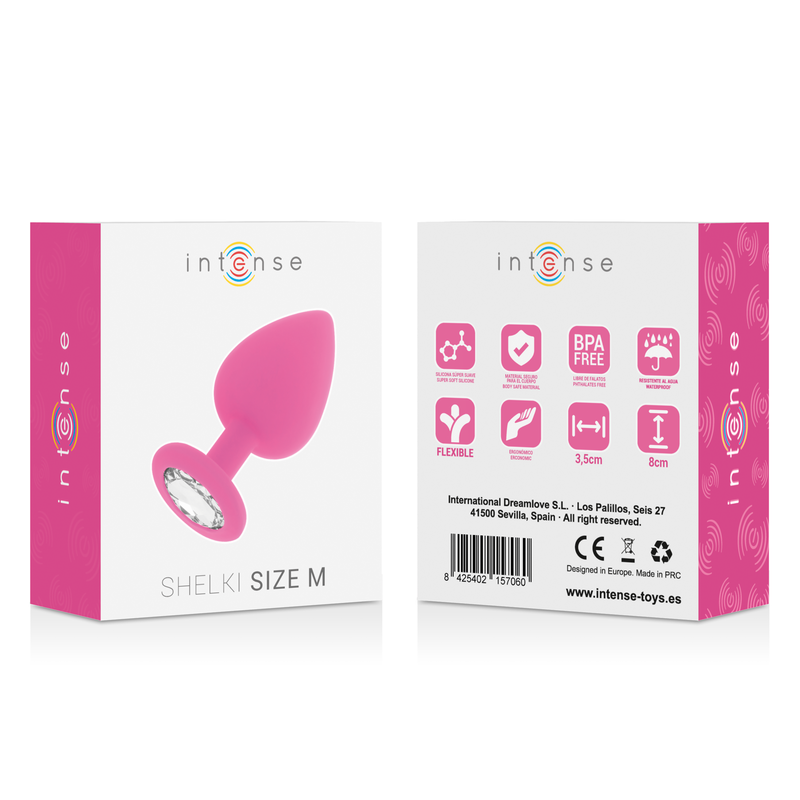 INTENSE - SHELKI M ANAL PLUG FUCHSIA - 6
