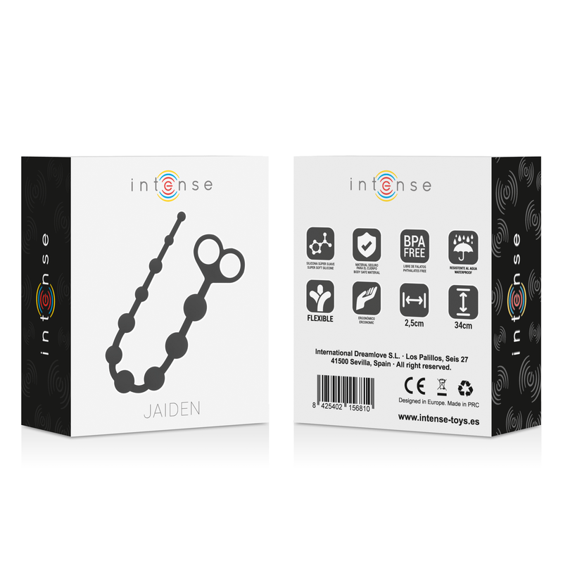 INTENSE - JAIDEN ANAL BEADS BLACK - 6