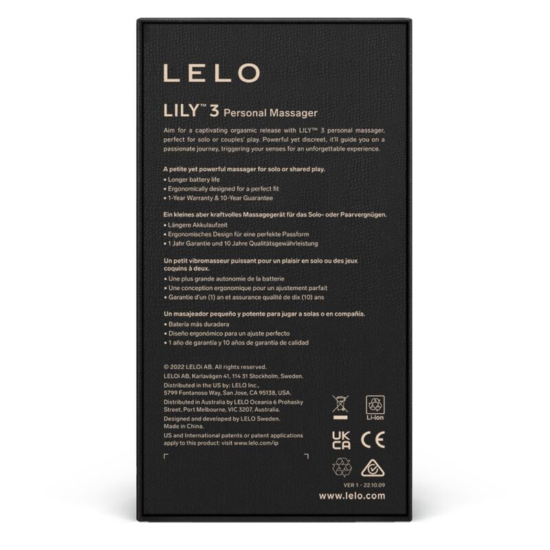 LELO - LILY 3 PERSONAL MASSAGER - PURPLE - 3