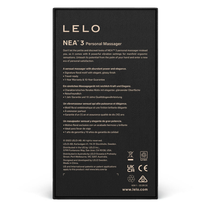 LELO - NEA 3 PERSONAL MASSAGER - BLUE - BLUE - 10